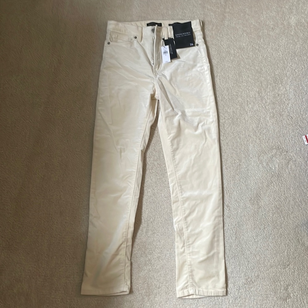 Banana Republic, High Rise, Slim, Ankle Length, Off White, Jeans/Pants